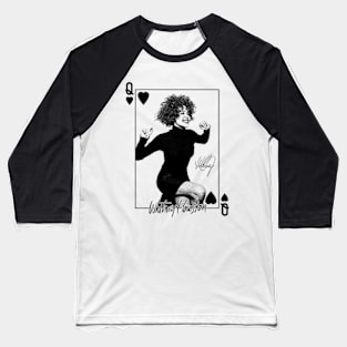 Whitney Houston 80s 90s Retro Music Baseball T-Shirt